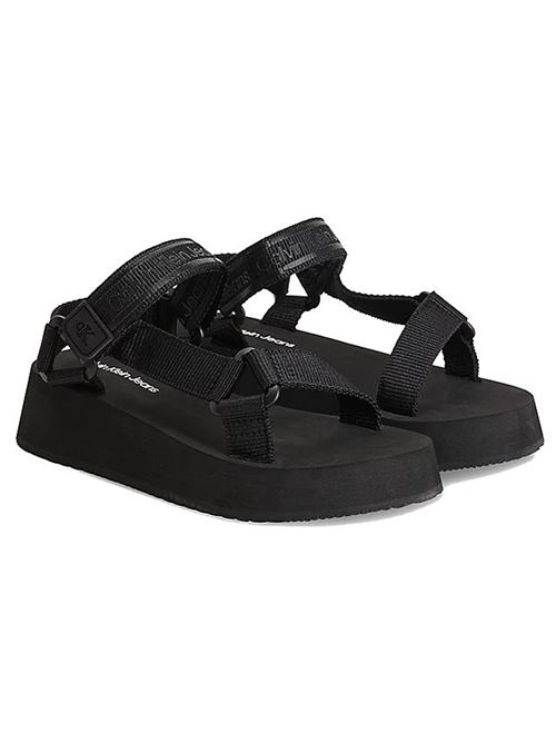 CALVIN KLEIN Sandali in tessuto CALVIN KLEIN | YW0YW00557BDS